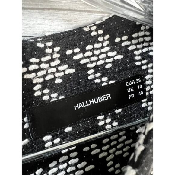 Hallhuber Womens Sleeveless Houndstooth Shift Dress - Picture 5 of 6